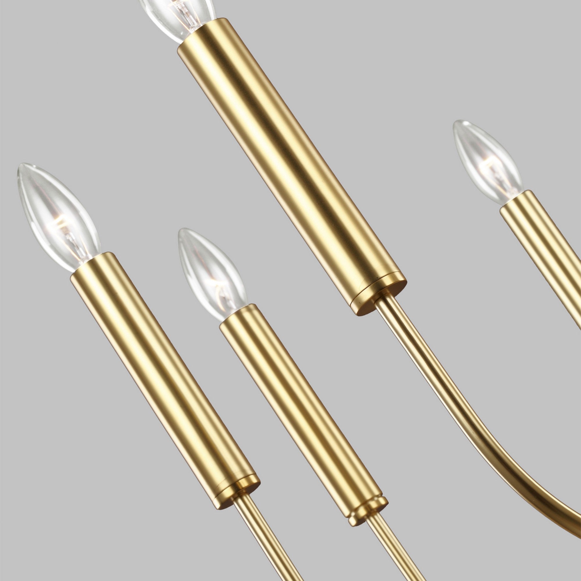 Brianna 30" 9-Light Medium Chandelier, Burnished Brass Finish - Bees Lighting