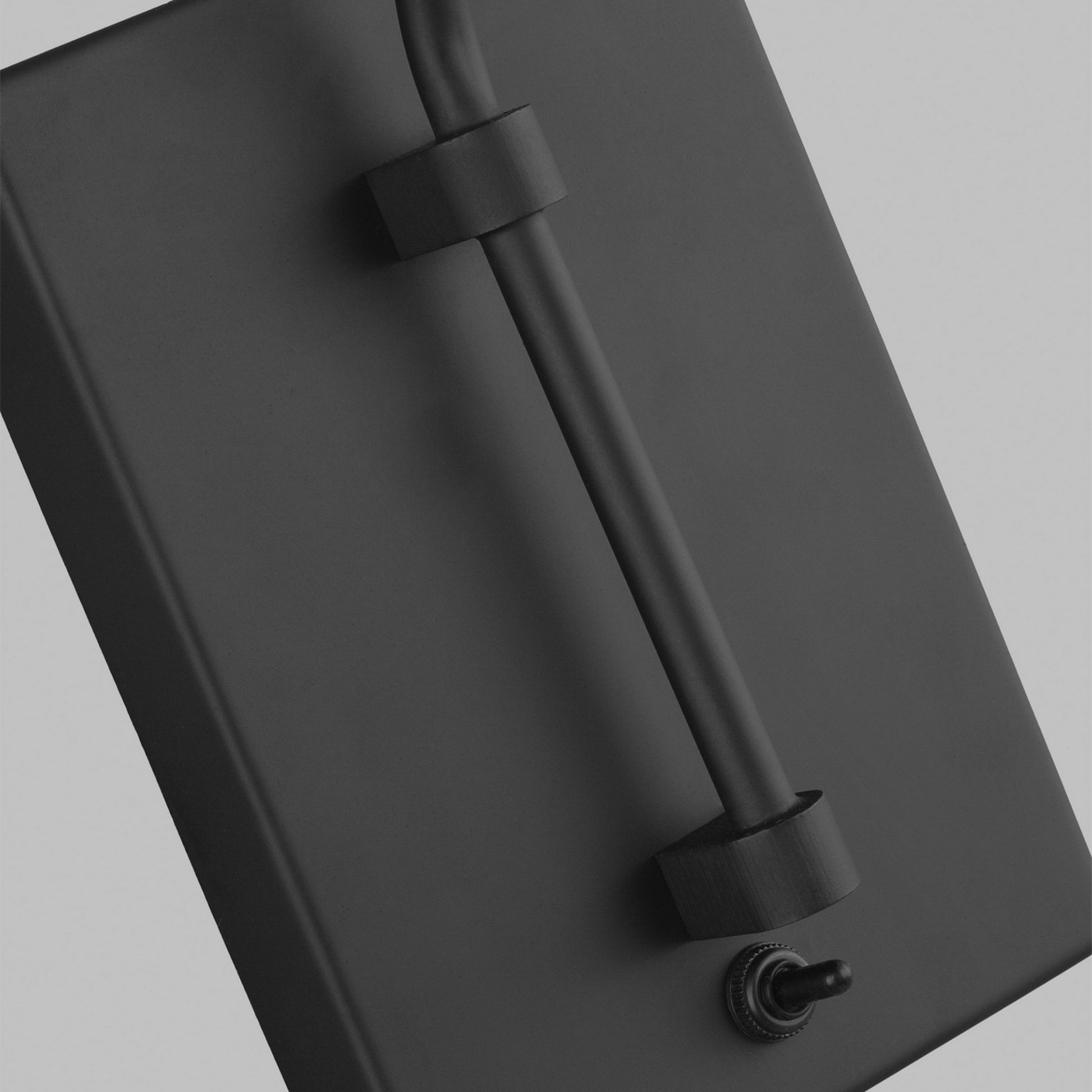 Simon 17" Swing Arm Sconce, Midnight Black Finish - Bees Lighting