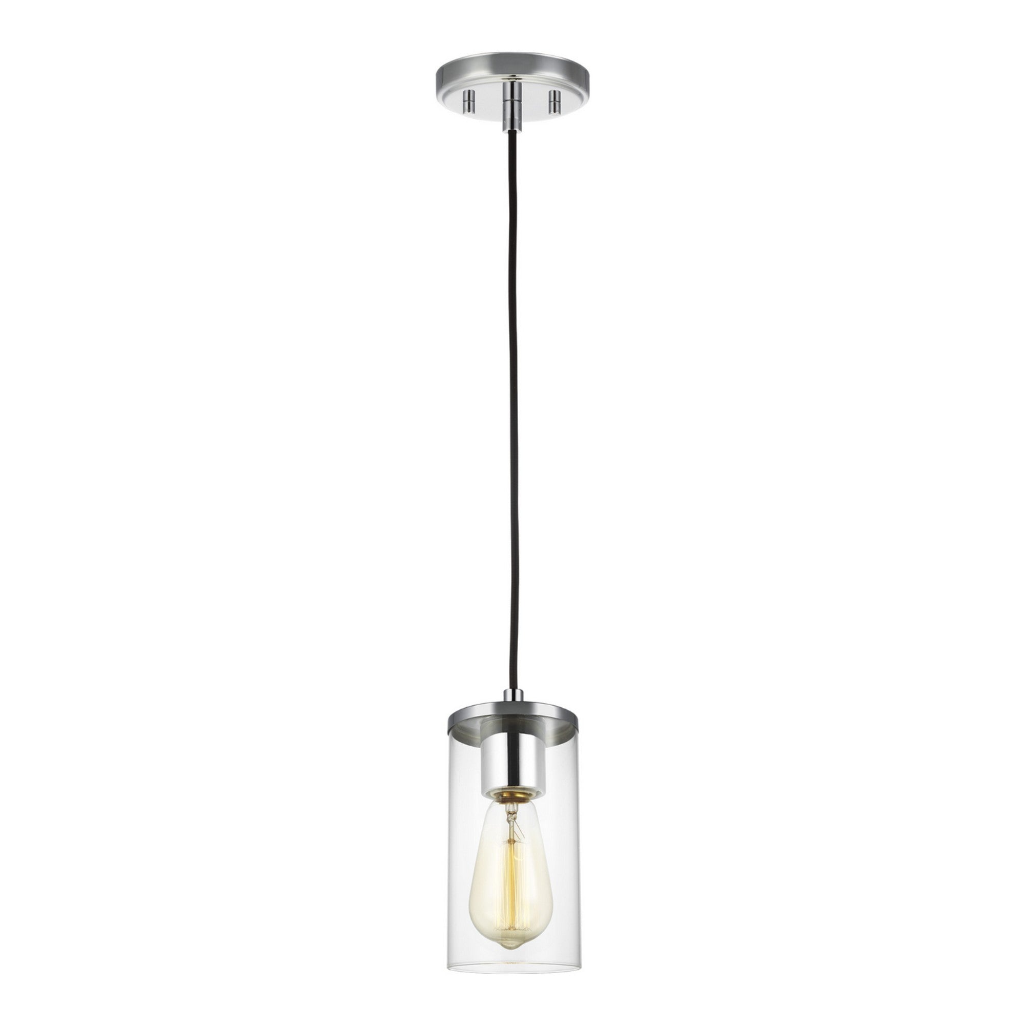 Zire 4" LED Mini Pendant, Chrome Finish - Bees Lighting
