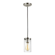 Zire 4" LED Mini Pendant, Brushed Nickel Finish - Bees Lighting