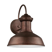 Fredricksburg 12" Small Outdoor Turtle Friendly Wall Lantern, Weathered Copper Finish - Bees Lighting