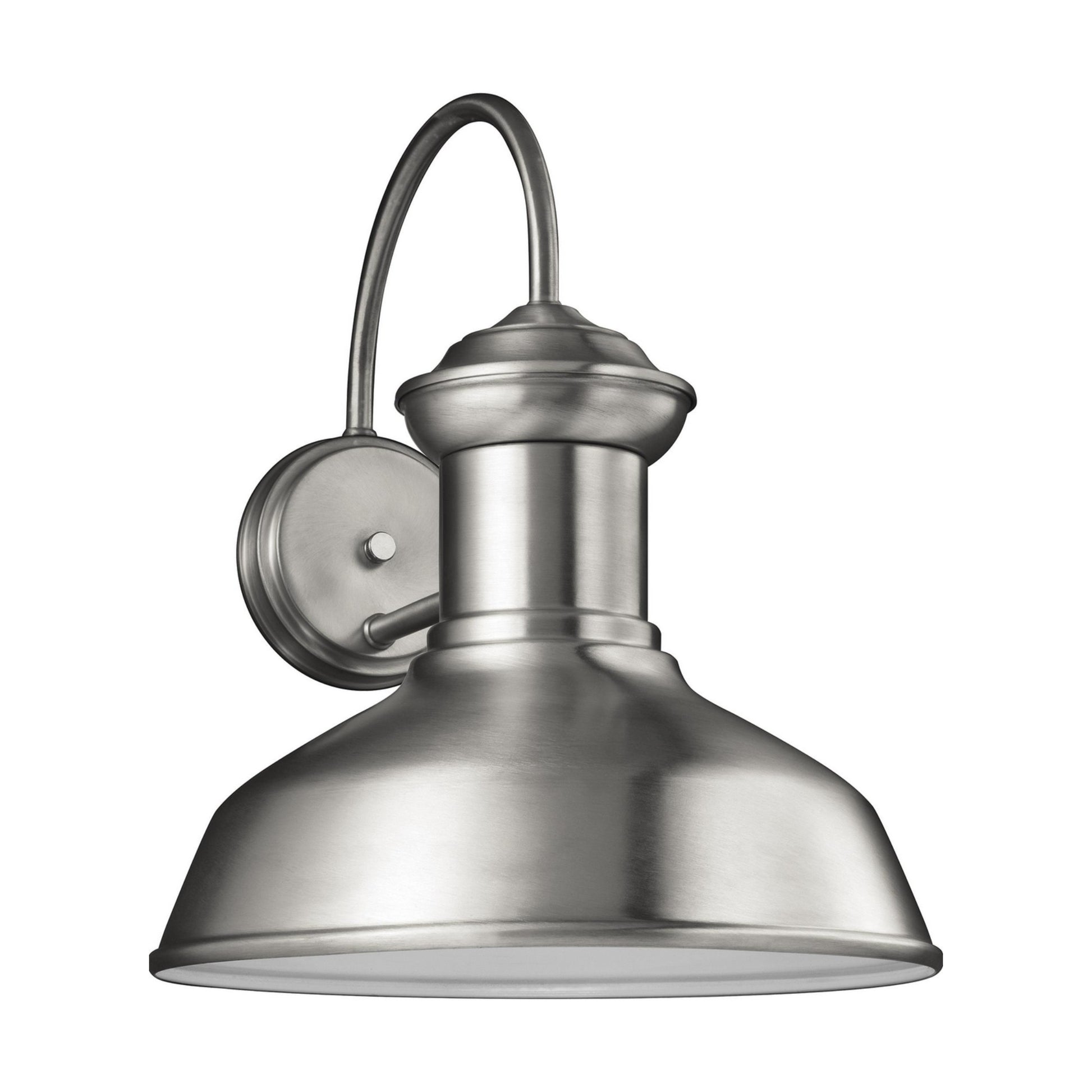 Fredricksburg 16" Large Outdoor Turtle Friendly Wall Lantern, Satin Aluminum Finish - Bees Lighting