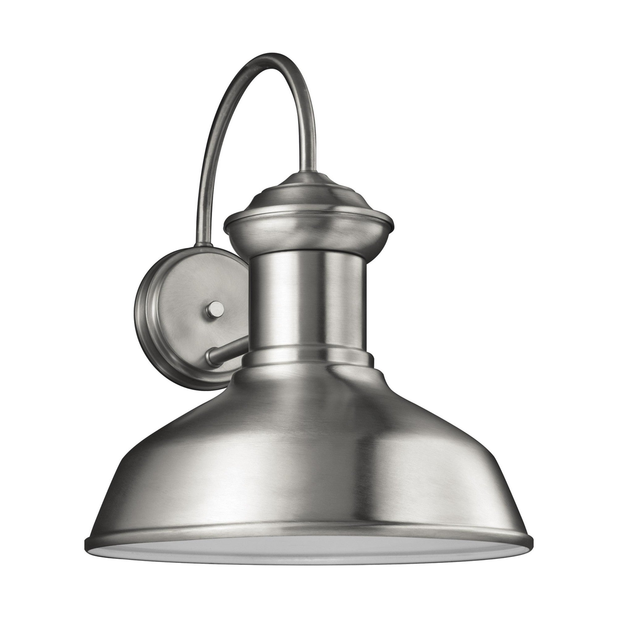 Fredricksburg 16" Large Outdoor Turtle Friendly Wall Lantern, Satin Aluminum Finish - Bees Lighting