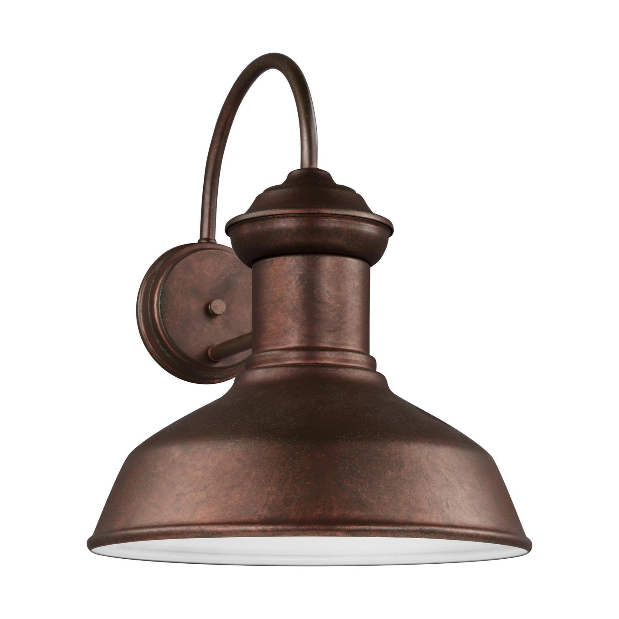 Fredricksburg 16" Large Outdoor Turtle Friendly Wall Lantern, Weathered Copper Finish - Bees Lighting