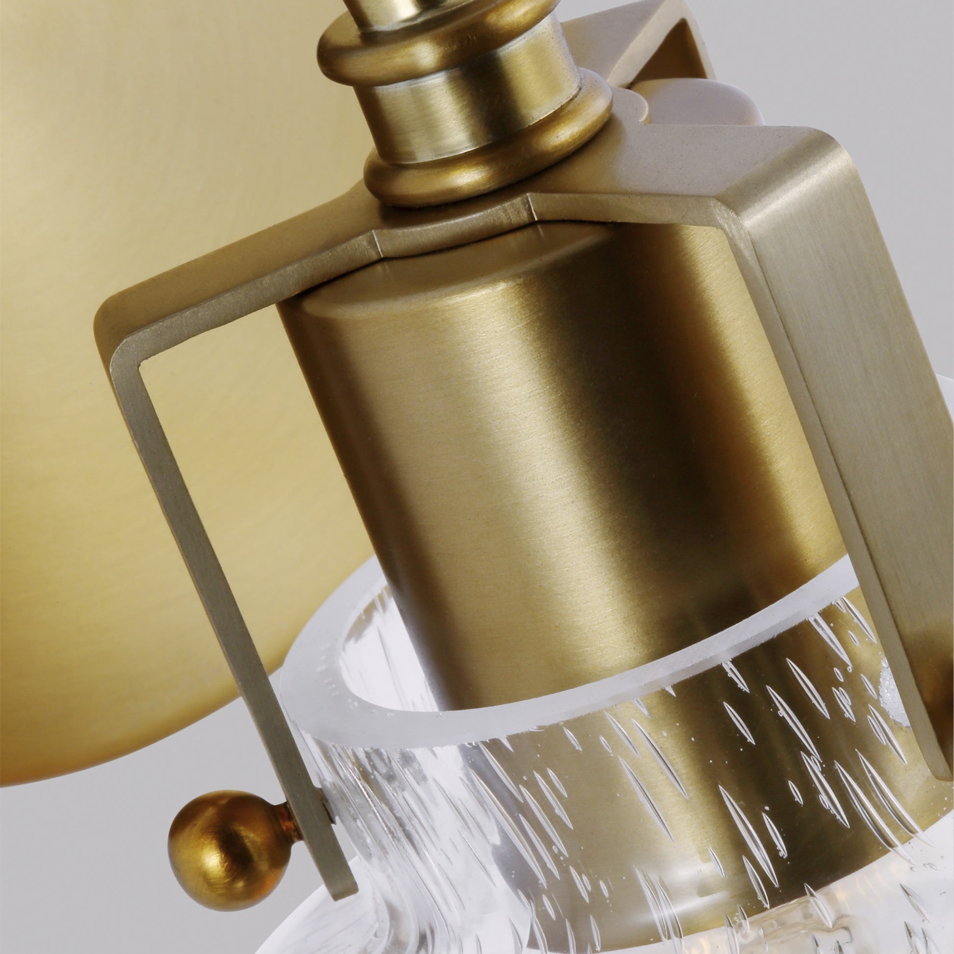 Clara 10" Bath Wall Sconce, Burnished Brass Finish - Bees Lighting