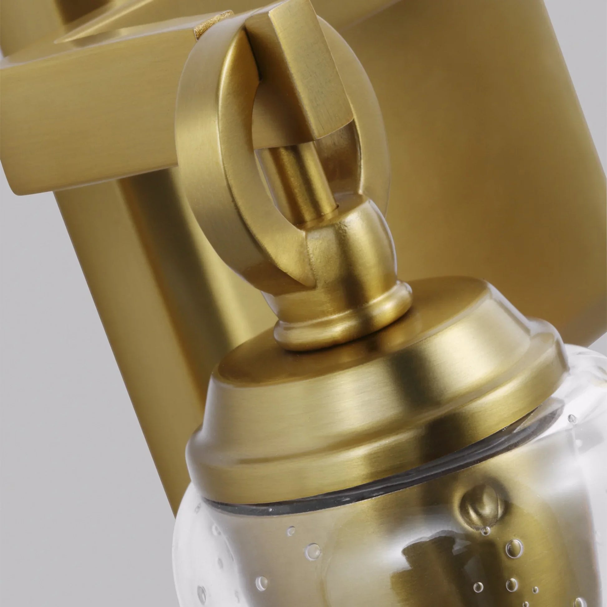 Monterro 14" 2-Light Bathroom Vanity, Burnished Brass Finish - Bees Lighting