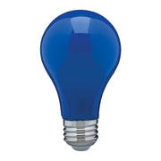 A19 LED Bulb, 8 Watts, E26 Medium Base, Ceramic Blue Finish, 120V - Bees Lighting