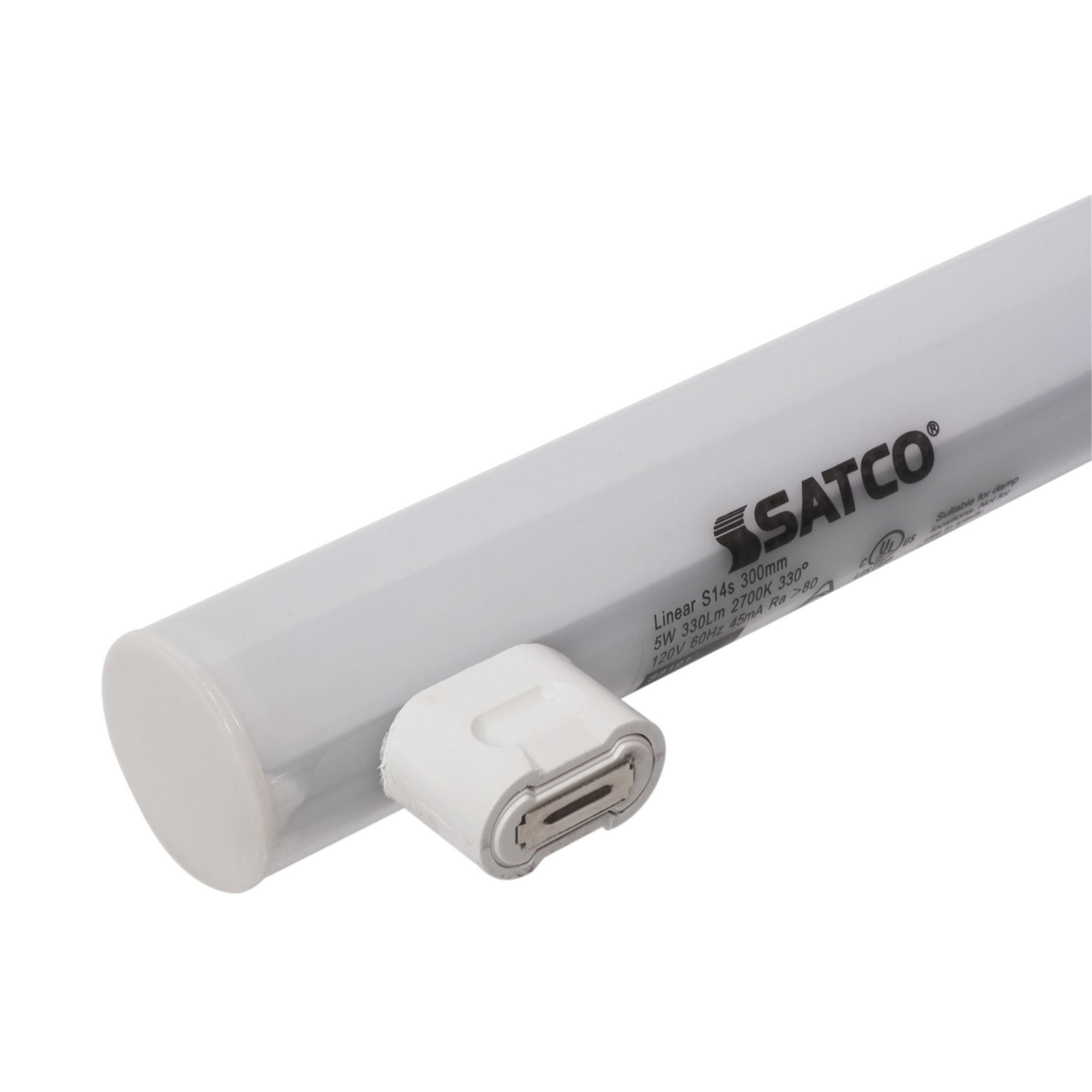 12" LED T10 Linear Tube, 5W, 350 Lm, 2700K, LN35 Equal, S14S Base, 120V, 10-Pack - Bees Lighting