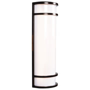 Cove Dual Voltage 18" LED Outdoor Wall Sconce, Bronze Finish - Bees Lighting