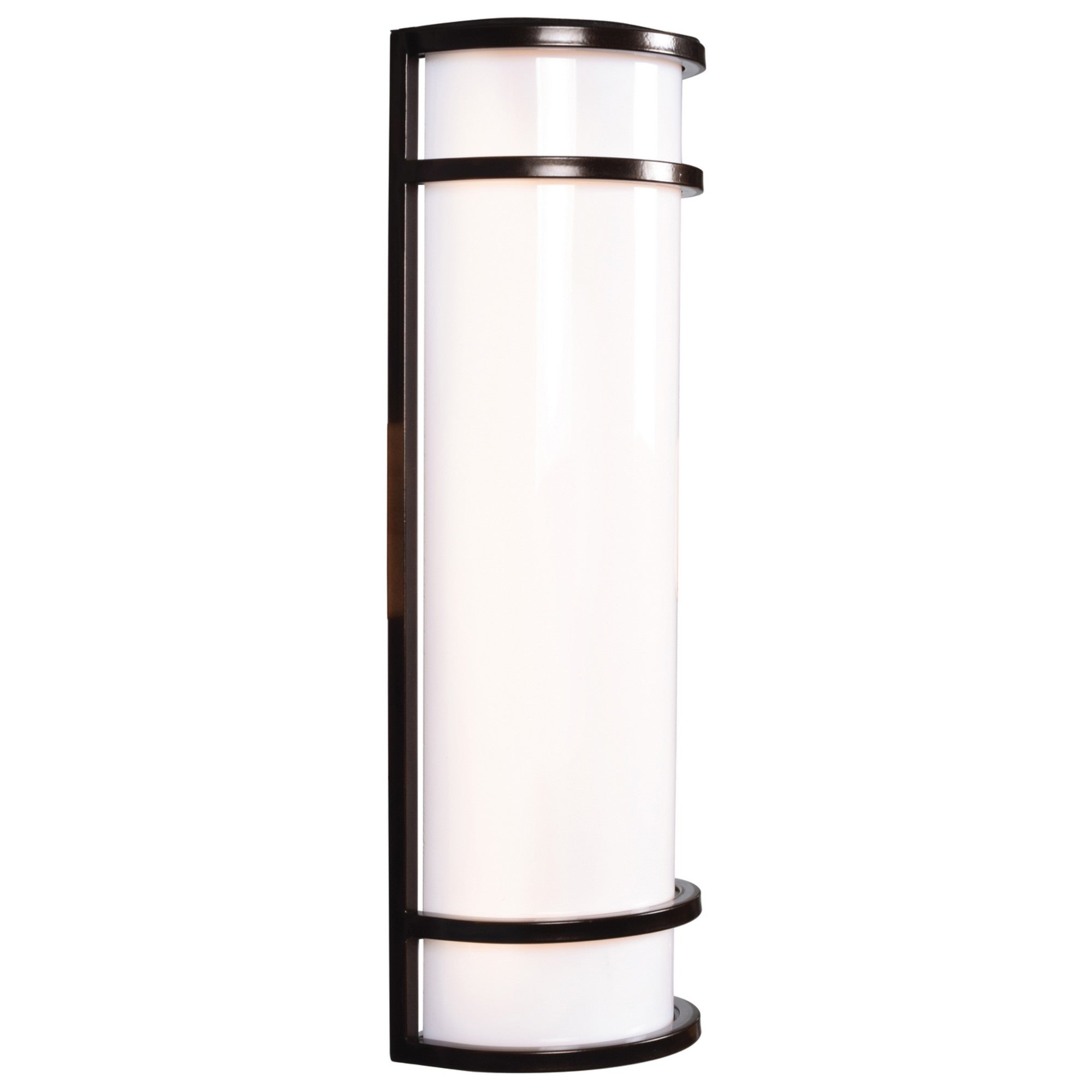 Cove Dual Voltage 18" LED Outdoor Wall Sconce, Bronze Finish - Bees Lighting