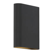 Lux 8" LED Wall Sconce, Black Finish - Bees Lighting