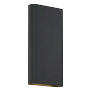 Lux 12" LED Wall Sconce, Black Finish - Bees Lighting