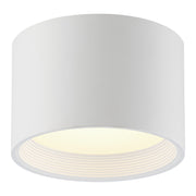 Reel 8" LED Flush Mount, White Finish