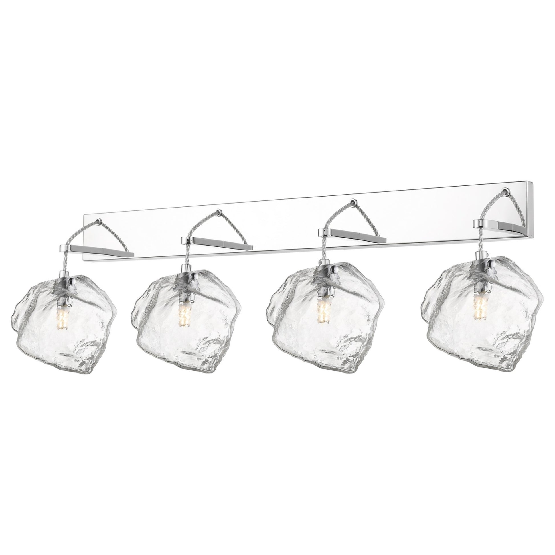 Boulder 32" LED Vanity, Mirrored Stainless Steel Finish - Bees Lighting