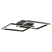 Squared 19" LED Outdoor Wall Sconce, Black Finish - Bees Lighting