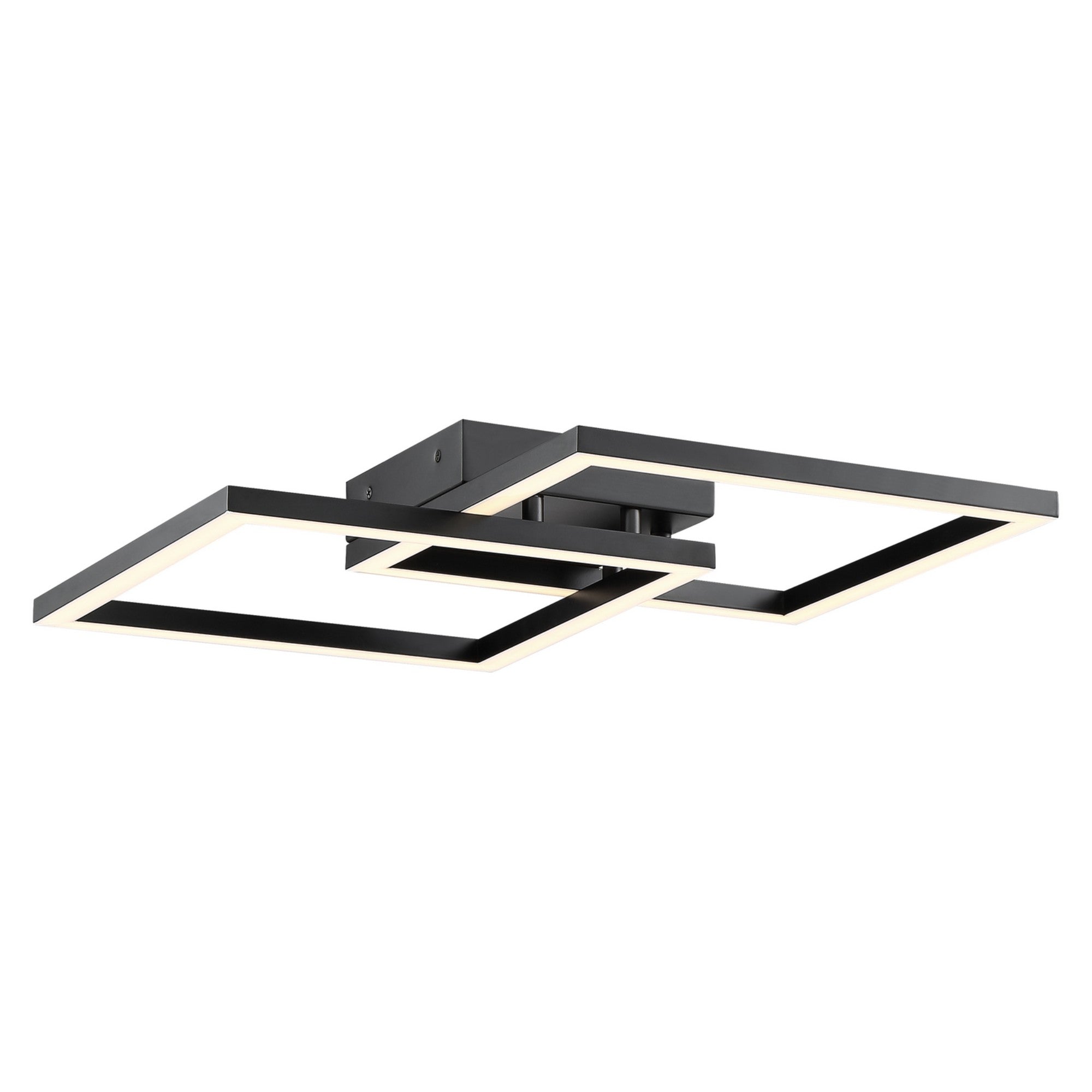 Squared 19" LED Outdoor Wall Sconce, Black Finish - Bees Lighting