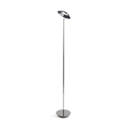 Royyo Chrome with Chrome Contemporary LED Floor Lamp with USB Port - Bees Lighting