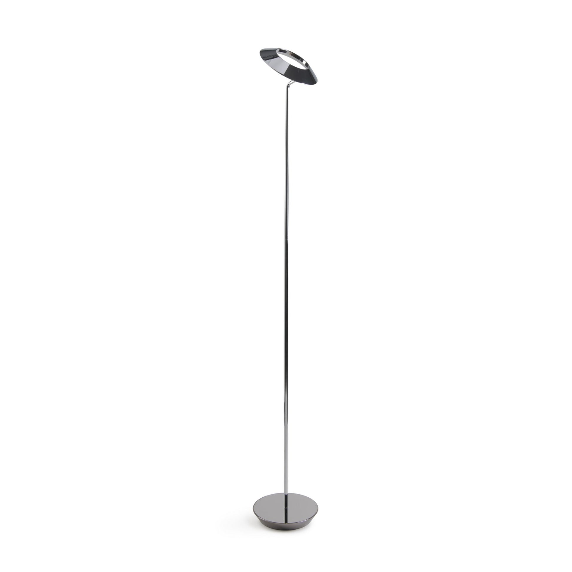 Royyo Chrome with Chrome Contemporary LED Floor Lamp with USB Port - Bees Lighting