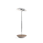 Royyo Chrome With Oiled Walnut Modern LED Desk Lamp with USB Port - Bees Lighting