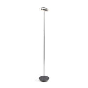 Royyo Chrome with Oxford Felt Contemporary LED Floor Lamp with USB Port - Bees Lighting