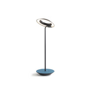 Royyo Matte Black With Azure Felt Modern LED Desk Lamp with USB Port - Bees Lighting