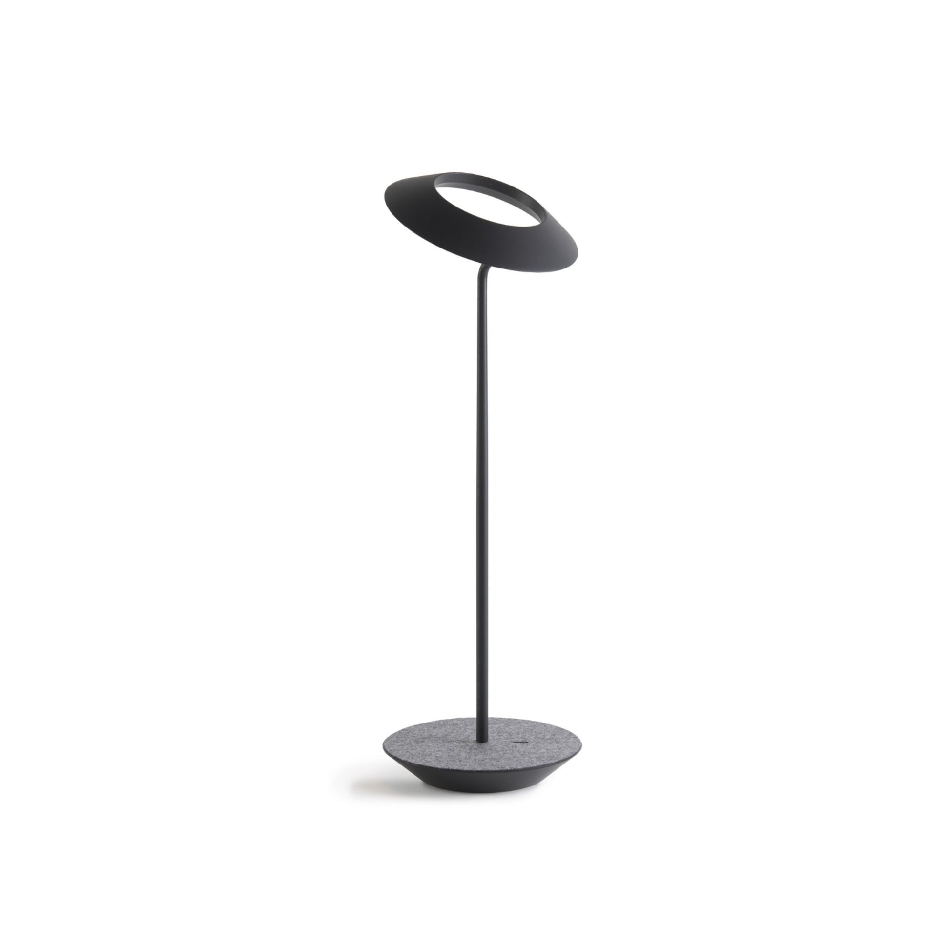 Royyo Matte Black With Oxford Felt Modern LED Desk Lamp with USB Port - Bees Lighting