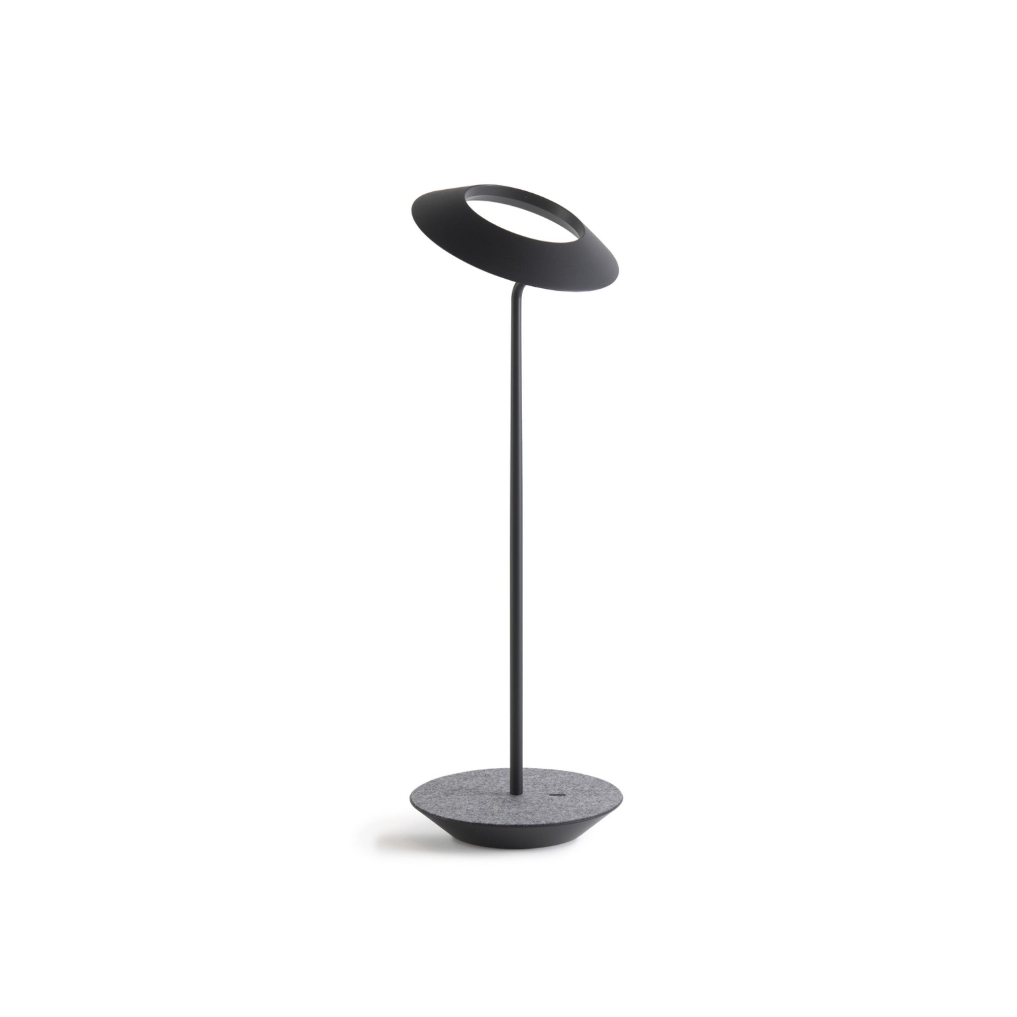 Royyo Matte Black With Oxford Felt Modern LED Desk Lamp with USB Port - Bees Lighting