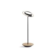 Royyo Matte Black With White Oak Modern LED Desk Lamp with USB Port - Bees Lighting