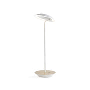 Royyo Matte White With Brushed Brass Modern LED Desk Lamp with USB Port - Bees Lighting