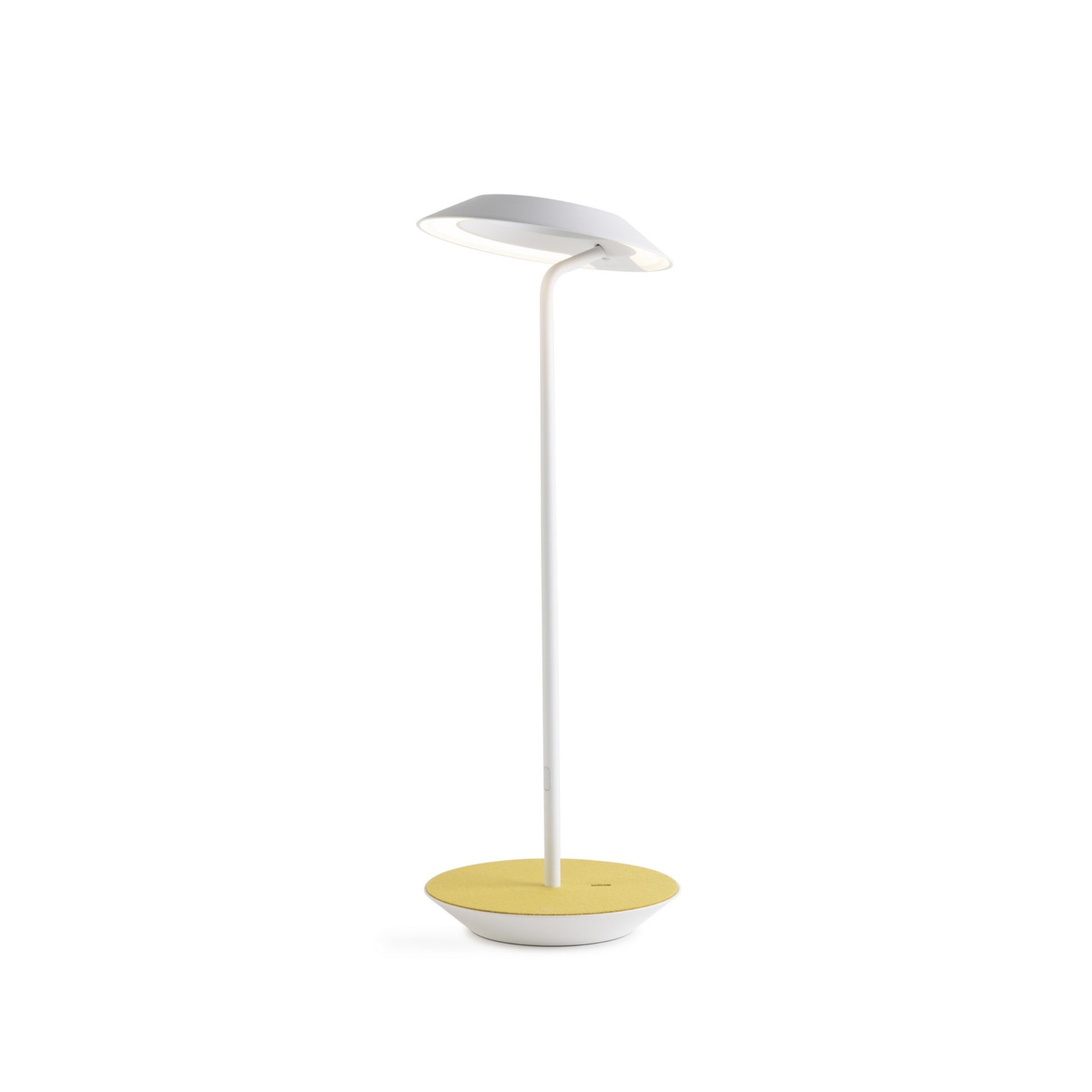 Royyo Matte White With Honeydew Felt Modern LED Desk Lamp with USB Port - Bees Lighting