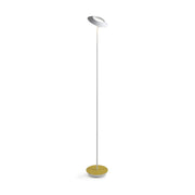 Royyo Matte White with Honeydew Felt Contemporary LED Floor Lamp with USB Port - Bees Lighting