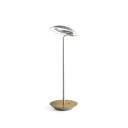 Royyo Silver With Brass Modern LED Desk Lamp with USB Port - Bees Lighting