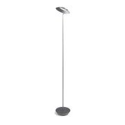 Royyo Silverwith Oxford Felt Contemporary LED Floor Lamp with USB Port - Bees Lighting