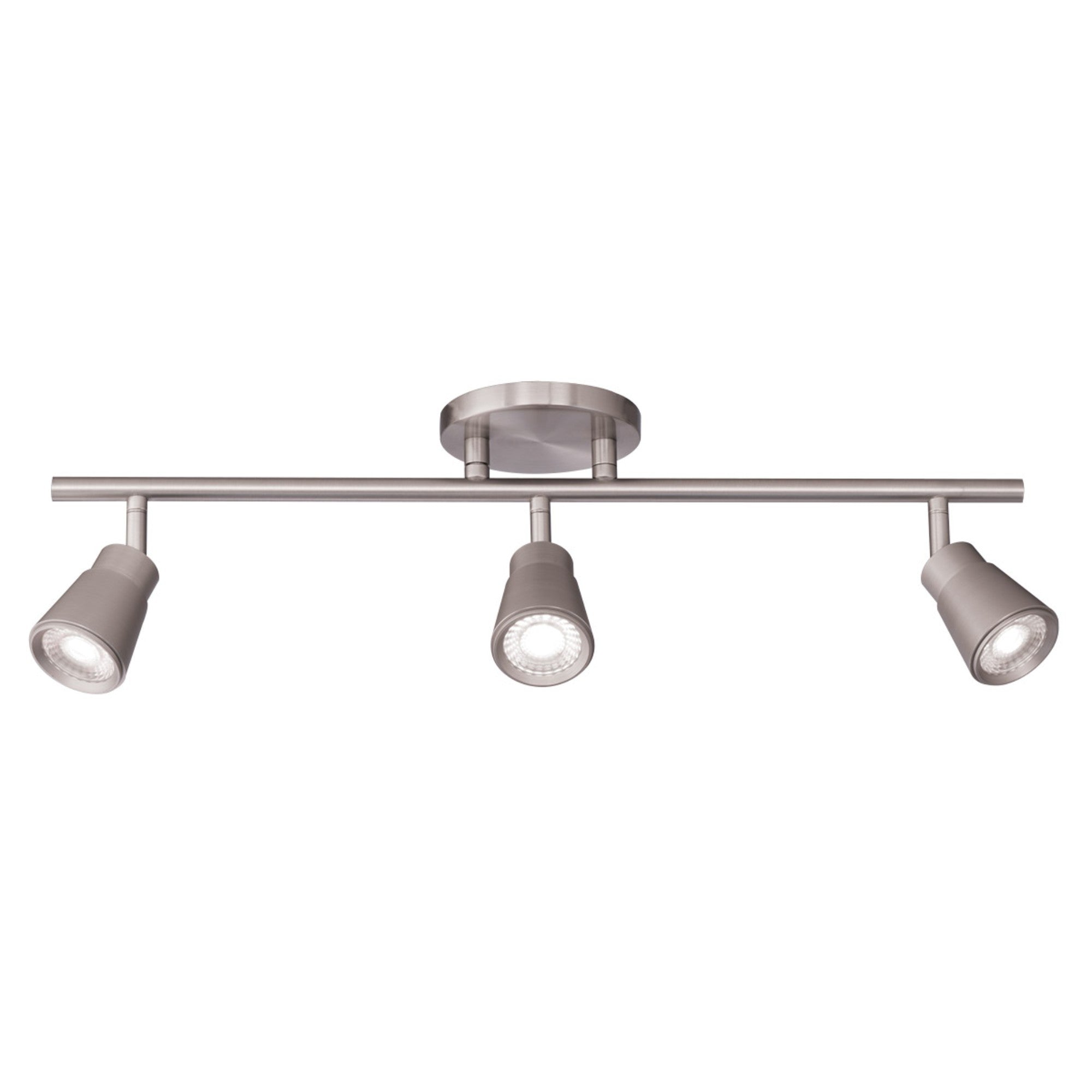 Solo 24" LED Fixed Rail, Ceiling and Wall Mount, Brushed Nickel Finish - Bees Lighting