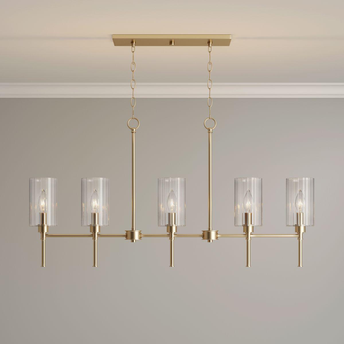Chastine 22 in. 5 Lights Linear Chandelier - Bees Lighting