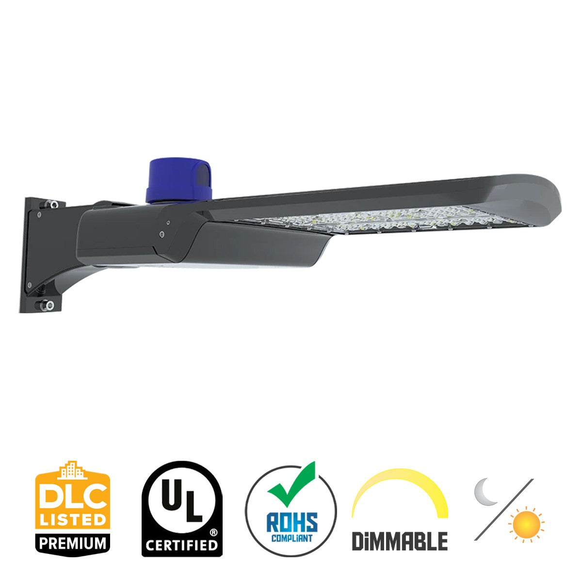 LED Pole Light, 150W, 23000 Lm, 30K/40K/50K, Photocell, 120-277V, Bronze - Bees Lighting