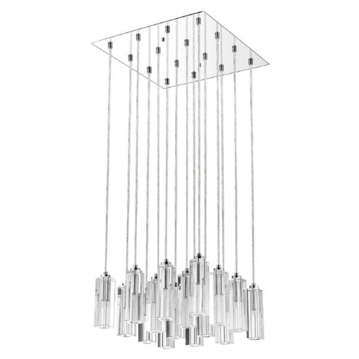 Icarus 17 in. 16 Lights Chandelier Chrome Finish