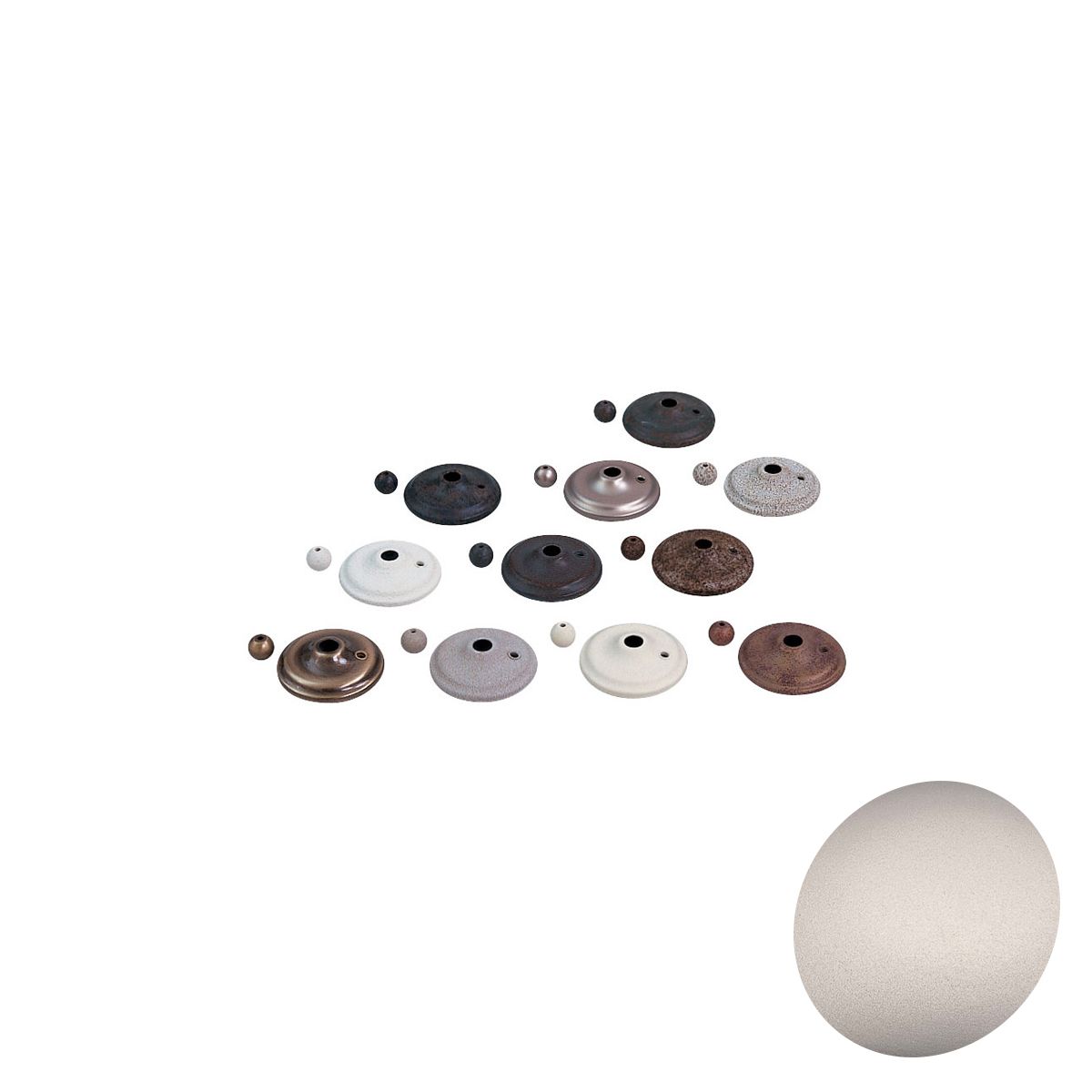 Ceiling Fan Light Kit Cap Brushed Steel Finish - Bees Lighting