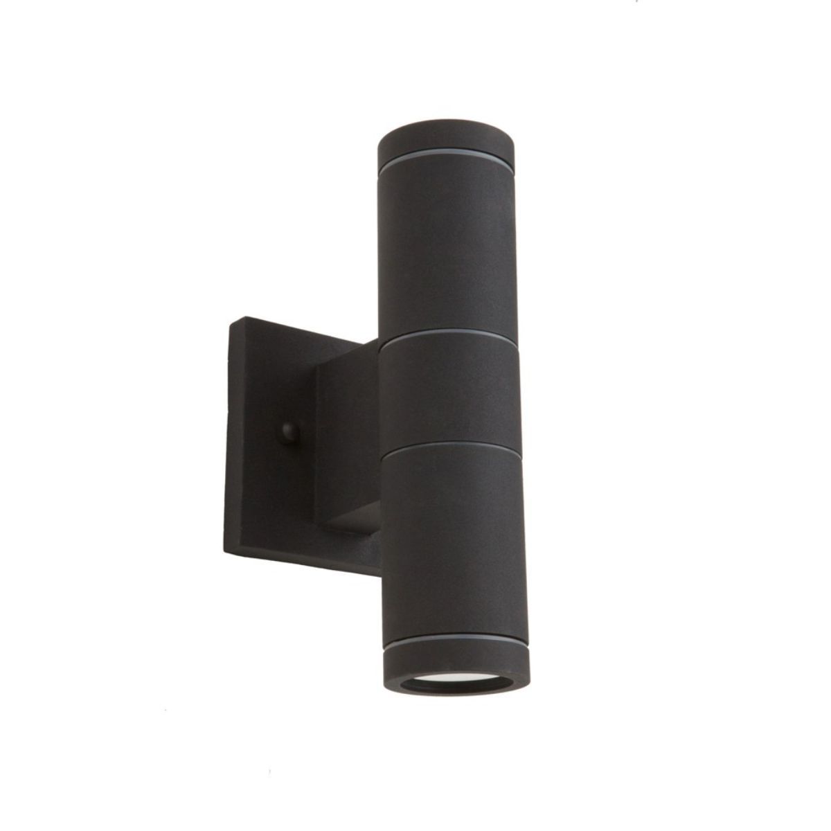 Nuevo 10 In 2 Lights Outdoor Cylinder Wall Light Up/Down Lights Matte Black Finish