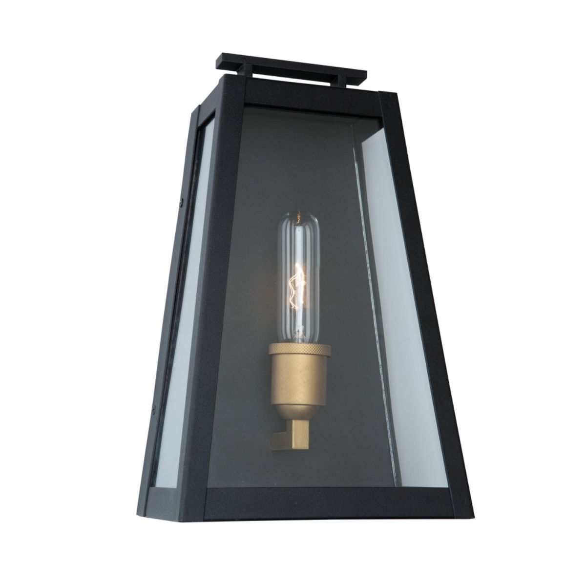 Charlestown 14 in. Outdoor Wall Sconce Black Finish