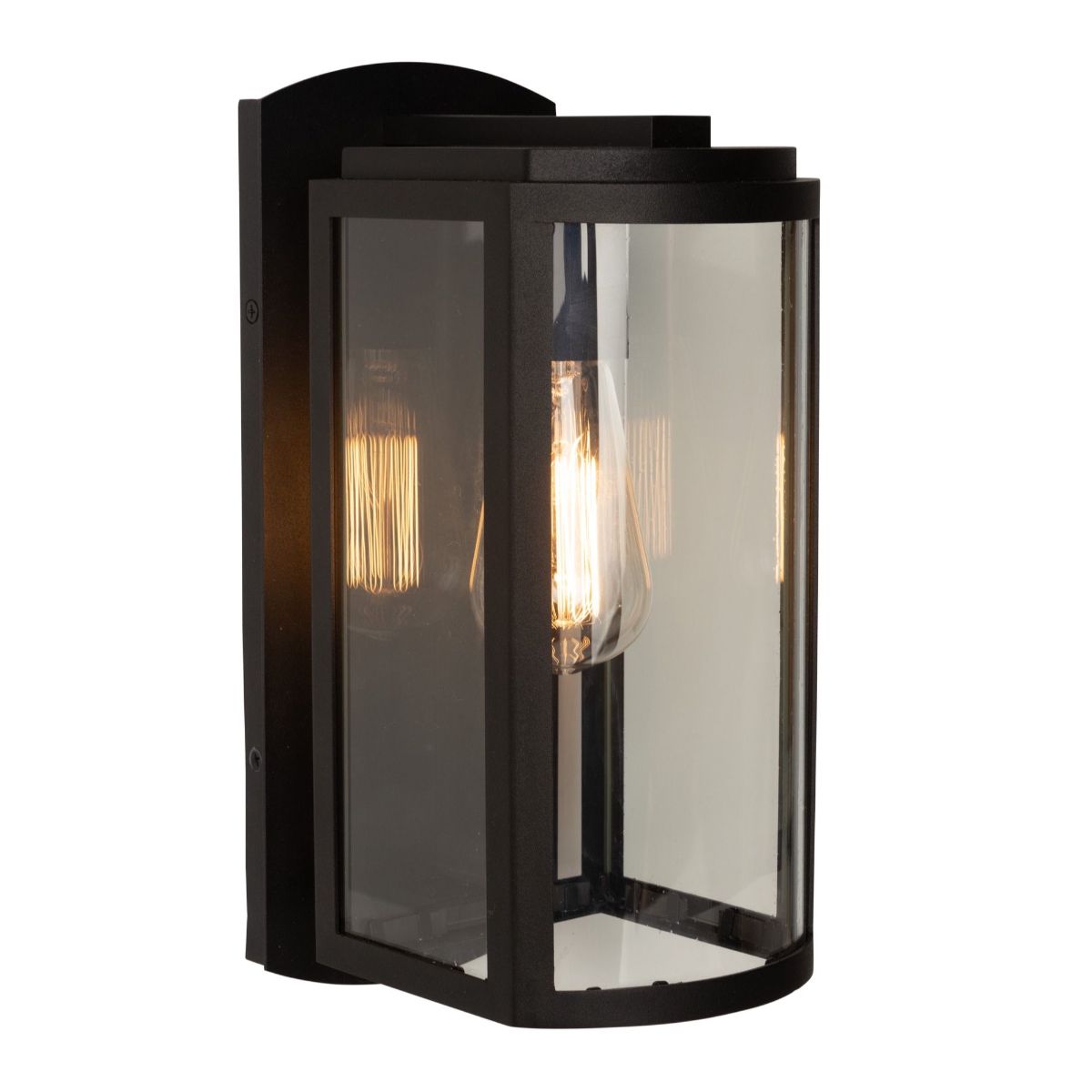 Lakewood 13 In. Outdoor Wall Light Matte Black Finish