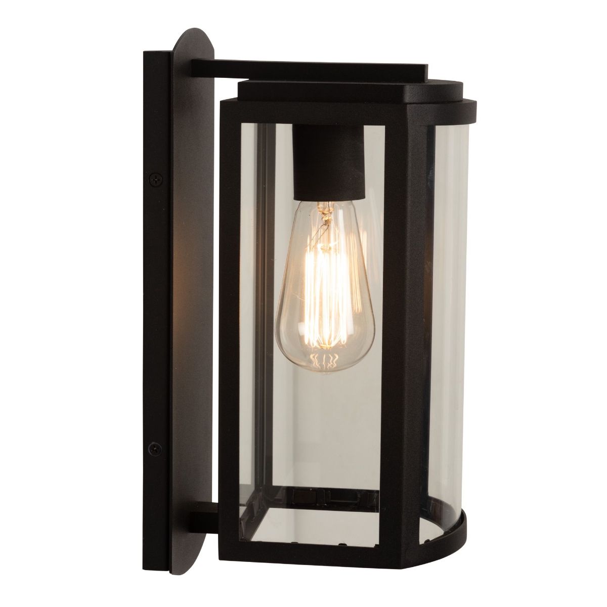 Lakewood 13 In. Outdoor Wall Light Matte Black Finish