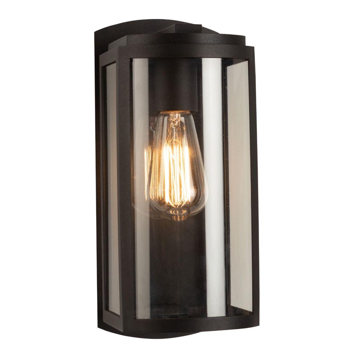 Lakewood 13 In. Outdoor Wall Light Matte Black Finish - Bees Lighting