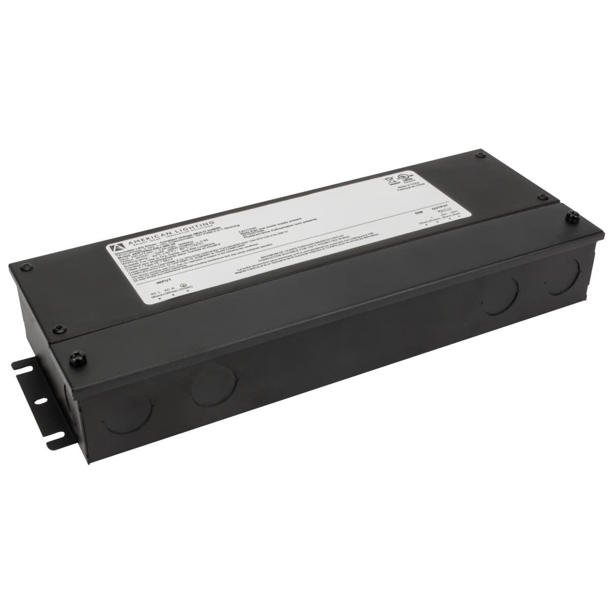 Adaptive 288 Watts, 24VDC LED Driver, ELV, MLV and Triac Dimming, 120-277V Input - Bees Lighting