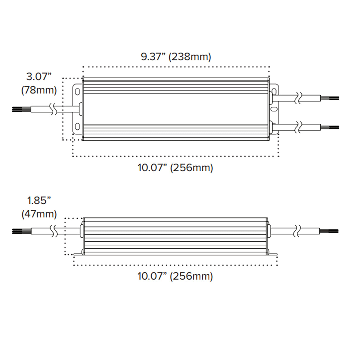 Adaptive Pro 24VDC LED Driver, 200 Watts, 100-277V Input, Forward and Reverse Phase Dimming