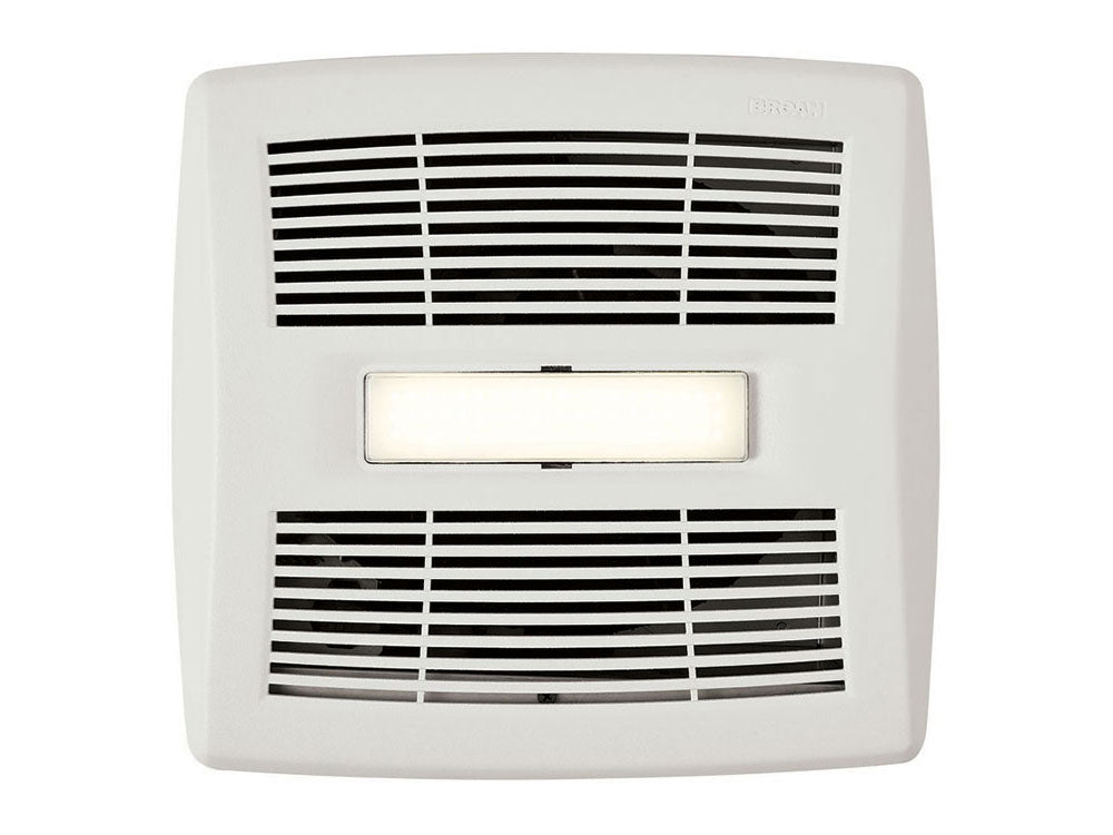 NuTone Flex DC Series Adjustable 50-110 CFM Bathroom Exhaust Fan With Light - Bees Lighting