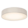 Ashland 13" LED Flush Mount with Grey Linen Fabric Shade