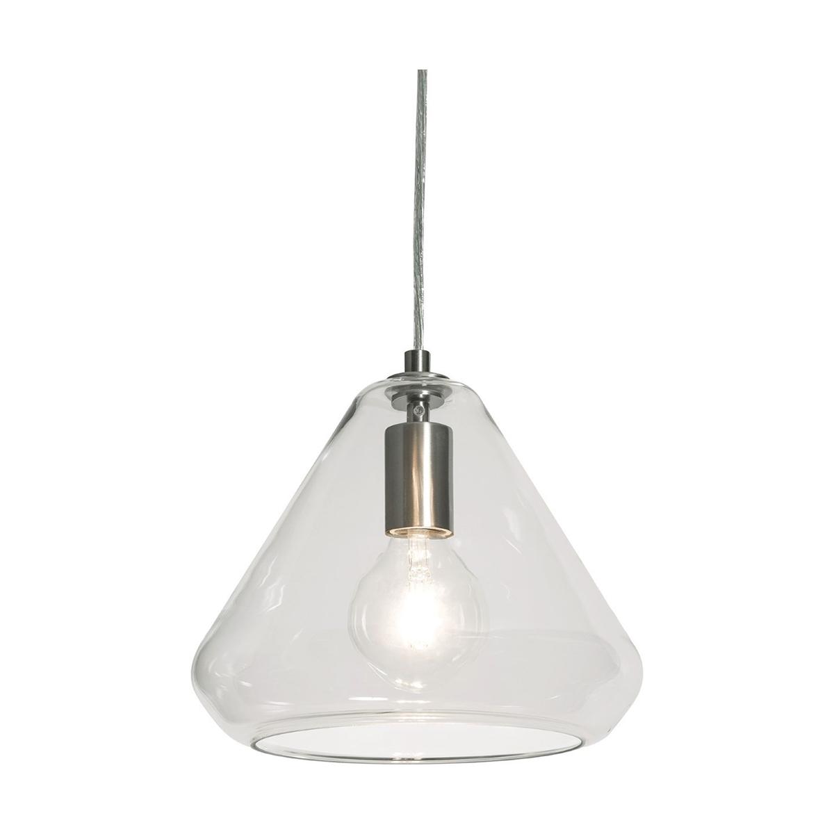 Armitage 10 in. Pendant Light Satin Nickel finish with Clear shade