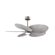 Alessandra Tropical 48" LED Ceiling Fan, Brushed Nickel with Barn Wood Blades