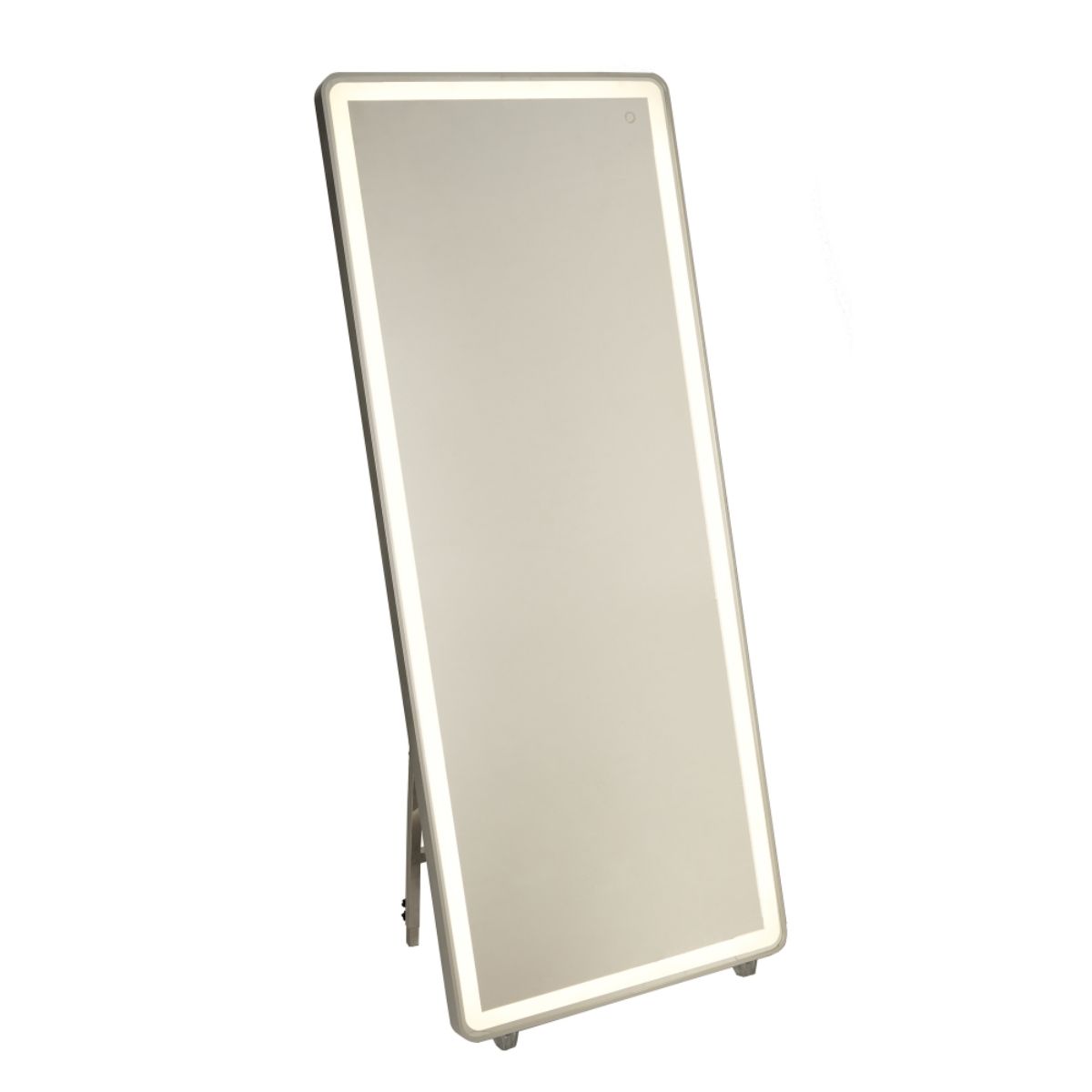 Reflections 67 In. X 28 In. Framed LED Mirror Brushed Aluminum Finish